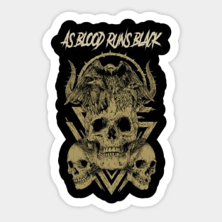 AS BLOOD RUNS BLACK BAND MERCHANDISE Sticker